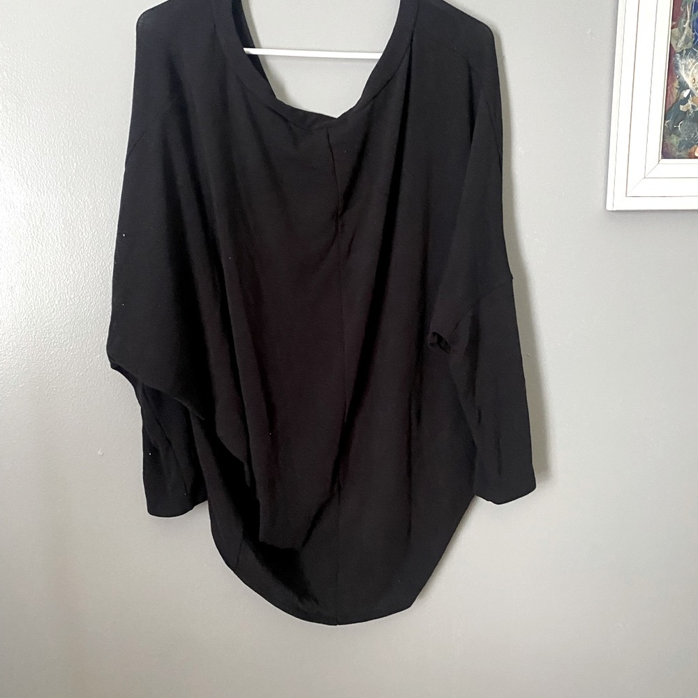 Drapey Black Sweatshirt